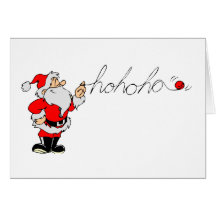 Santa (Ho Ho Ho) Greeting Card