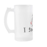 Santa I Saw That Christmas Frosted Beer Mug