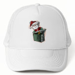 Santa in a box mesh hats