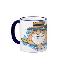 Santa in Waikiki Coffee Mug