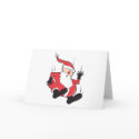 Santa is Falling Christmas Card
