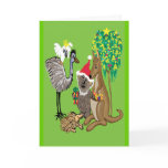 Santa koala card