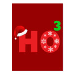 santa laughs at christmas postcards