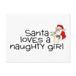Santa Loves A Naughty Girl Post Cards