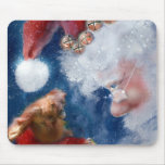 Santa Loves Animals mousepads
