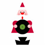 Santa Loves Vinyl Ornament photo sculptures