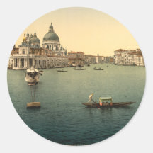 Santa Maria della Salute, Venice, Italy Round Sticker
