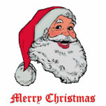 Santa Merry Christmas photo sculptures