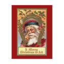 Santa Merry Christmas postcard