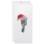 santa microphone rack cards