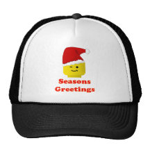 Santa Minifig Seasons Greetings Hats