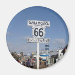 Santa Monica, California - RT 66 Fridge Magnet