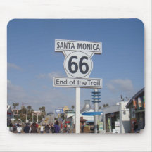Santa Monica, California - RT 66 Mousepads