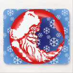 Santa Moon Snowy Mousepad