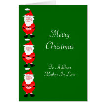Santa Mother-In-Law Christmas Card