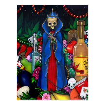 Santa Muerte POSTCARD Day of the Dead