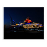 Santa on a Jet Post Card