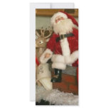 santa on a rooftop rack cards