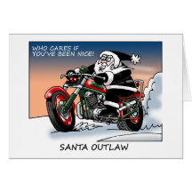 Santa Outlaw Christmas Card