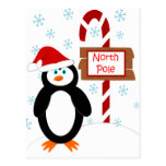 Santa Penguin North Pole Christmas Postcards