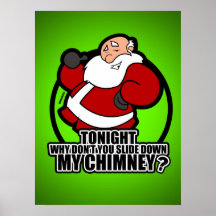 Santa Pickup Lines Print