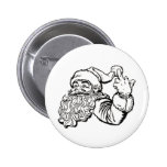 santa pinback button