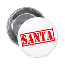 Santa Pinback Button