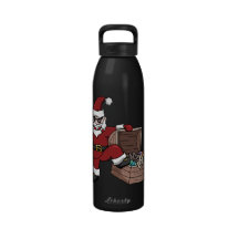 Santa Pirate Toy Treasure Chest Booty Water Bottles