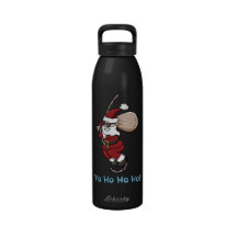 Santa Pirate Yo Ho Ho Ho Slogan Reusable Water Bottles