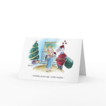 Santa prefers naughty cards