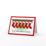 Santa prefers red socks