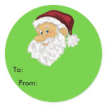 Santa Present Label stickers