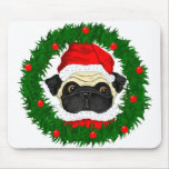 Santa Pug mousepads