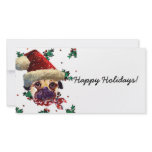 Santa Pug photo cards