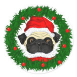Santa Pug stickers