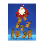 Santa Pyramid Postcard