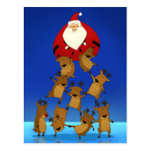 Santa Pyramid Postcard