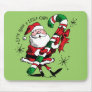 Santa Raising Cane Mouse Pads