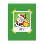 Santa & Rudolph BFF's postcards