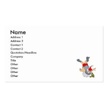 Santa scuba diving business card template