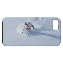 Santa Skiing at Snowbird Ski Resort, Wasatch iPhone 5 Cases