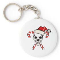 Santa Skull Keychains