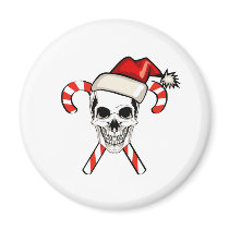 Santa Skull Refrigerator Magnet