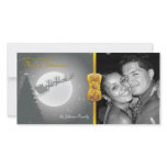 Santa & Sleigh Christmas Family  Holiday Photocard