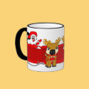 Santa Sleigh mugs