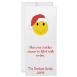 Santa Smiley Holiday cards and gifts. rack cards