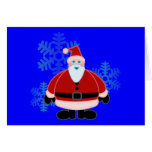 Santa Snow Flakes Design Card