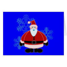 Santa Snow Flakes Design Card
