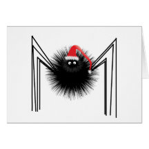 Santa Spider Cards