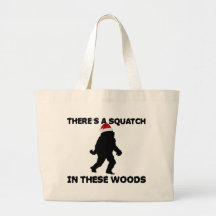 Santa Squatch Tote Bag